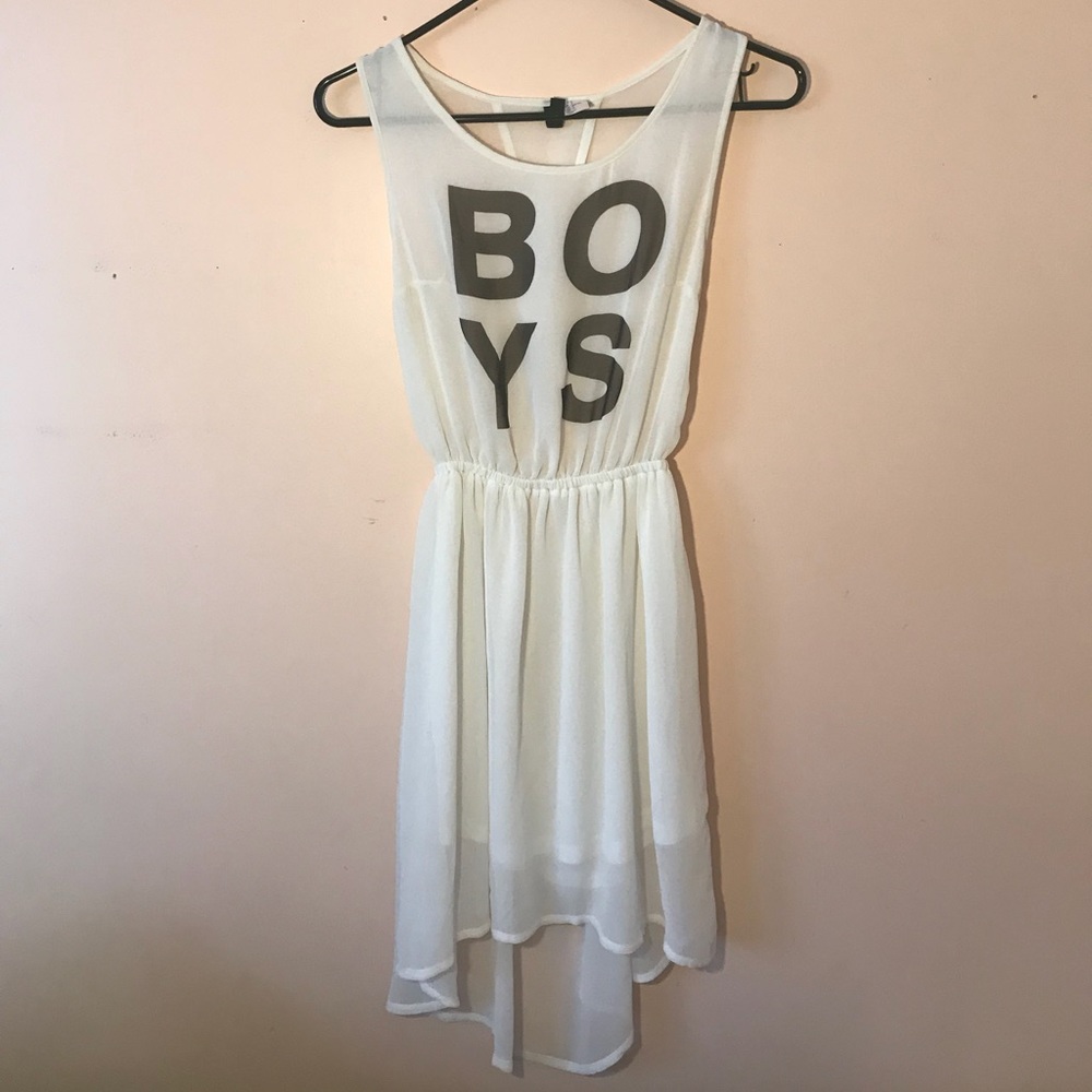 H&M High Low Mesh Dress